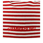 Шапка HAMMABURG арт. 8699903 LONG BEANIE REVERSIBLE JERSEY (красный / белый)