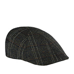 Кепка LIERYS арт. 6610504 DUCK CAP VIRGIN WOOL HERRINGBONE (оливковый / черный)