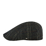 Кепка LIERYS арт. 6610504 DUCK CAP VIRGIN WOOL HERRINGBONE (оливковый / черный)