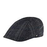 Кепка LIERYS арт. 6610504 DUCK CAP VIRGIN WOOL HERRINGBONE (серый / синий)