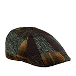 Кепка LIERYS арт. 6610902 DUCK CAP PATCHWORK (коричневый / бордовый)
