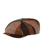 Кепка LIERYS арт. 6880303 8 - PANEL CAP VIRGIN WOOL CHECK (коричневый)