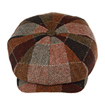 Кепка LIERYS арт. 6880303 8 - PANEL CAP VIRGIN WOOL CHECK (коричневый)