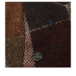 Кепка LIERYS арт. 6880303 8 - PANEL CAP VIRGIN WOOL CHECK (коричневый)