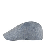 Кепка HAMMABURG арт. 6613503 DUCK CAP HERRINGBONE LINEN (синий / белый)