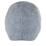 Кепка HAMMABURG арт. 6613503 DUCK CAP HERRINGBONE LINEN (синий / белый)