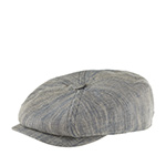 Кепка LIERYS арт. 6883501 8-PANEL CAP LINEN HERRINGBONE (бежевый / синий)