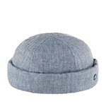 Шапка HAMMABURG арт. 8823502 DOCKER HERRINGBONE LINEN (светло-синий)
