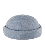 Шапка HAMMABURG арт. 8823502 DOCKER HERRINGBONE LINEN (светло-синий)