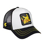 Бейсболка CAPSLAB арт. CL/PKM2/1/PIK5 Pokemon Pikachu (белый / черный)
