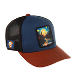 Бейсболка CAPSLAB арт. CL/ART/1/PCT/STAR Premium Starry NY night (темно-синий / коричневый)