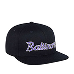 Бейсболка HOOD арт. 100-MWL005-MD007-BK Baltimore (черный / фиолетовый)