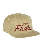Бейсболка HOOD арт. 103-SWC001-NY001-KH Flatbush Cord (светло-бежевый / красный)