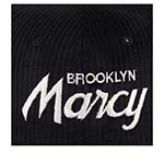 Бейсболка HOOD арт. 103-SWC001-NY015-BK Marcy Cord (черный / белый)