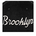 Бейсболка HOOD арт. 103-SWC002-NY020-BK Brooklyn Cord (черный / белый)