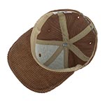 Бейсболка HOOD арт. 103-SWC003-CA047-ST Jack Murphy Cord (коричневый / красный)