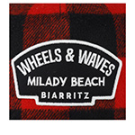 Бейсболка WHEELS AND WAVES арт. WHW/0/1/CAS/WWE Wheels and Waves (красный / черный)