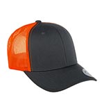 Бейсболка FLEXFIT арт. 6606T (темно-серый / оранжевый)