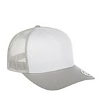Бейсболка FLEXFIT арт. 6606CF (светло-серый / белый)
