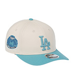 Бейсболка NEW ERA арт. 60691346 Los Angeles Dodgers MLB (кремовый / голубой)