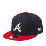 Бейсболка NEW ERA арт. 12572848 Atlanta Braves MLB (черный / красный)