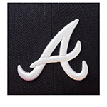 Бейсболка NEW ERA арт. 12572848 Atlanta Braves MLB (черный / красный)