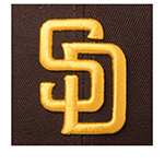 Бейсболка NEW ERA арт. 60646818 San Diego Padres MLB (темно-коричневый)